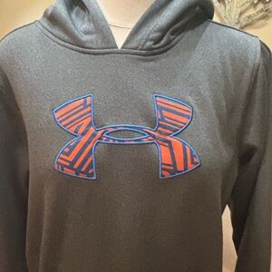 Under Armour Gray Hoodie with Orange Pattern